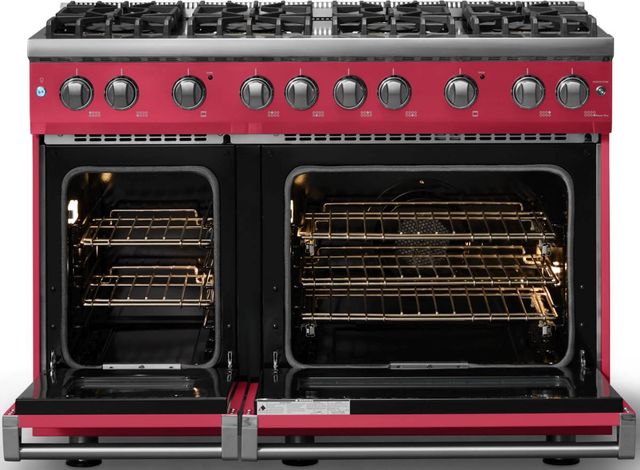 Viking® 5 Series 48" Valentine Pro Style Gas (LP) Range with Polished Chrome Trim-1