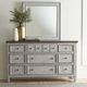 Liberty Furniture Heartland Antique White/Tobacco Dresser and Mirror-1