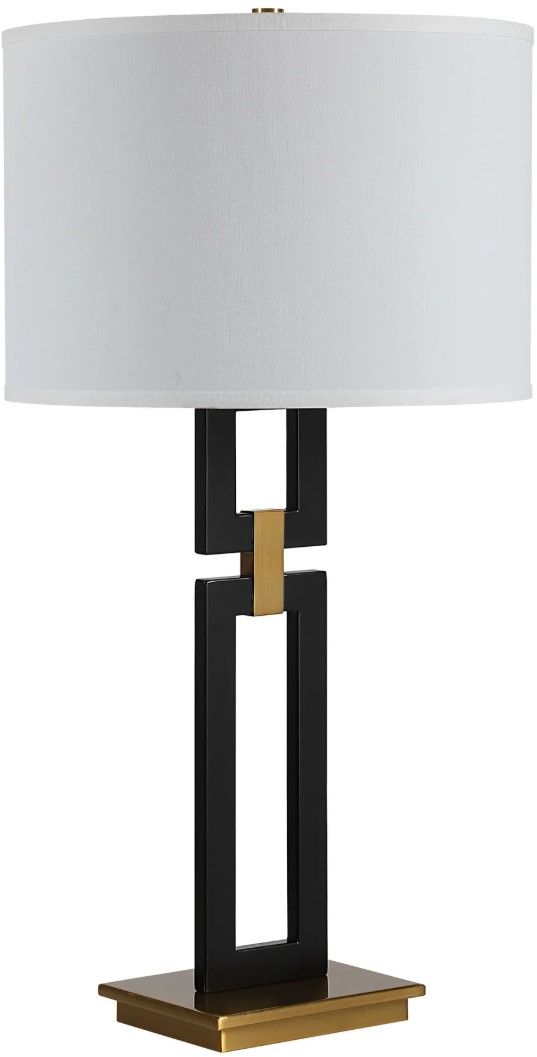 Renwil® Everren Lila Matte Black Table Lamp-0