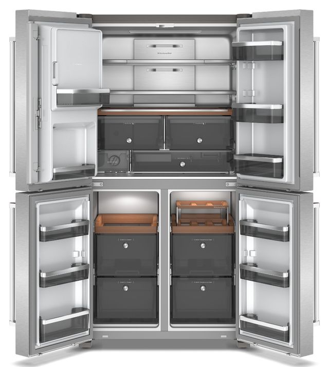 KitchenAid® 36 in. 19.4 Cu. Ft. Fingerprint Resistant Stainless Steel Counter Depth French Door Refrigerator-1