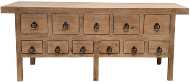 Million Dollar Rustic Modern Rustic 11 Beige Drawer Buffet -0