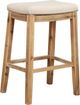Linon Claridge Brown/Natural Bar Stool-0
