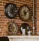 YHD Beige/Gold Wall Clock-1