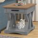 Parker House® Americana Modern 3-Piece Weathered Natural Occasional Table Set with Dove Base-1
