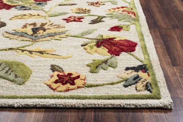 Rizzy Home Dimension Khaki 5' x 8' Rug-3