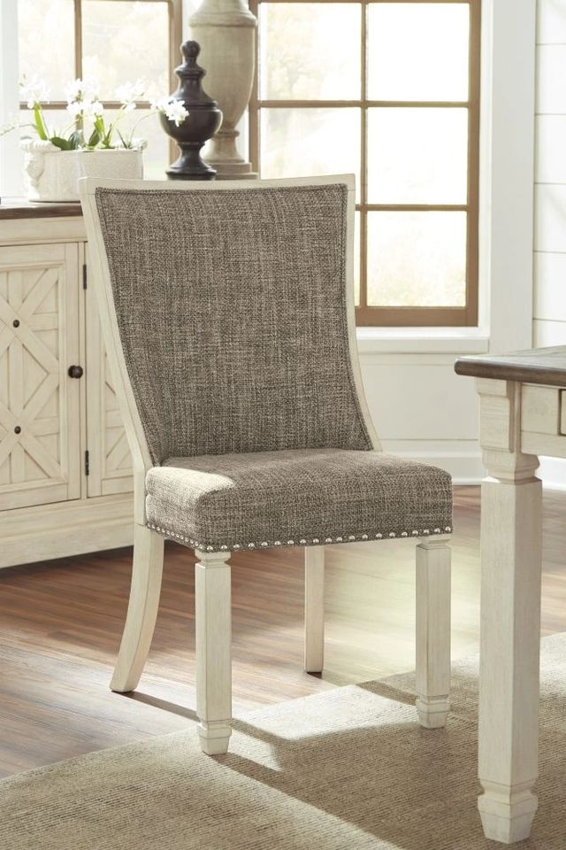 Signature Design by Ashley® Bolanburg Two-Tone Upholstered Dining Side Chair-2