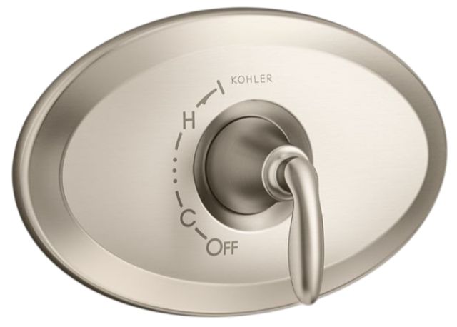 KOHLER® Remodel Rite-Temp® Vibrant Brushed Nickel Valve Trim-0