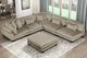 Homelegance® Traverse 6-Piece Taupe 135" Modular Sectional with Ottoman-1