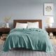 Olliix by Madison Park Egyptian Cotton Teal Full/Queen Blanket-5