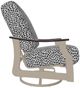 Telescope Casual St. Catherine Agra Classic/Desert Aluminum/Fabric Outdoor MGP Cushion Swivel Rocker with Chestnut Rustic Arms-2