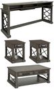 Parker House® Sundance 4-Piece Smokey Gray Occasional Table Set-0