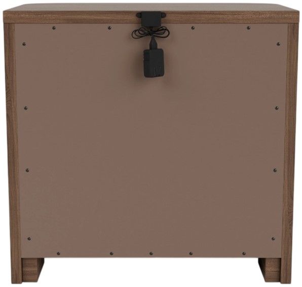 Riverside Furniture Delia Walnut 2-Drawer Nightstand-4