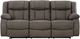 Signature Design by Ashley® First Base Gunmetal Reclining Sofa -1