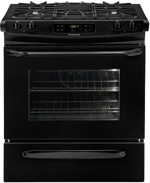 Frigidaire 30" Slide In Gas Range-Black-0