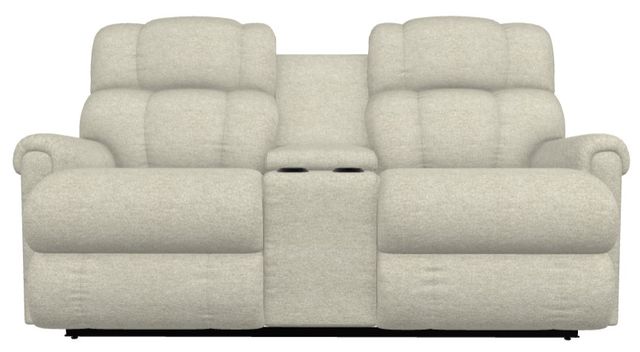La-Z-Boy® Pinnacle Antique Power Wall Reclining Loveseat with Console, Headrest, and Lumbar-1