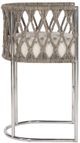 Vanguard® Furniture Vanguard Vree Jake Ivory/Polished Stainless Steel Bar Stool-3