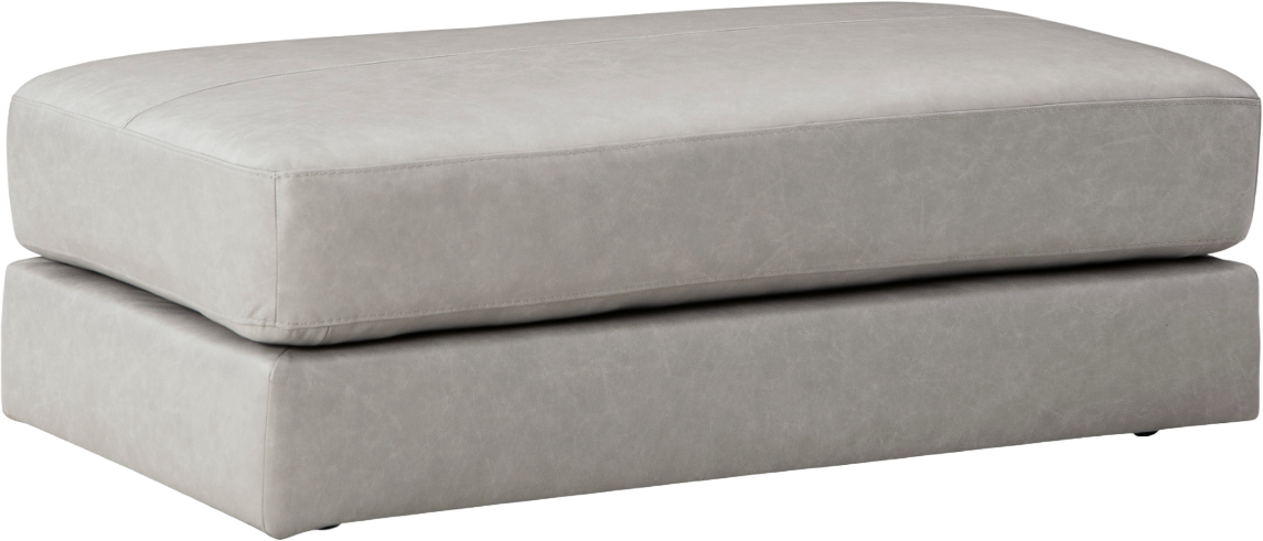 Amiata Oversized Accent Ottoman - Glacier