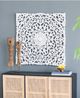 A & B Home Black/White Carved Out Wood Panel-2