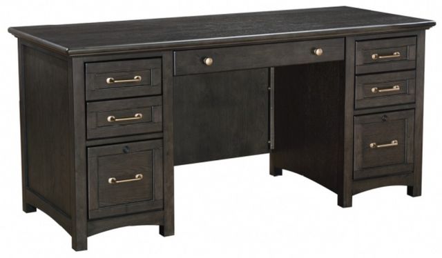 Winners Only® Addison Gray 66" Flat Top Desk-0