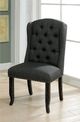 Furniture of America® Sania 2-Piece Antique Black/Gray Side Chair Set-1