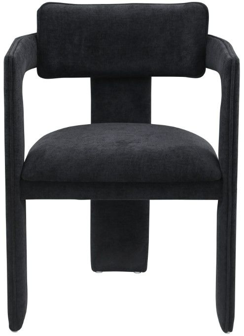Meridian Furniture Brenda Black Upholstered Dining Chair-1