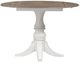 Liberty Furniture Magnolia Manor 5-Piece Antique White/Weathered Bark Optional Drop Leaf Dining Set-2