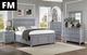 Furniture of America® Castlile Gray 3-Drawer Nightstand-1