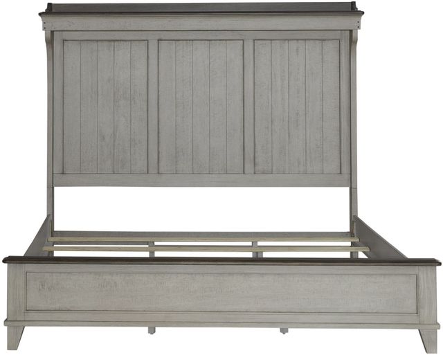 Liberty Furniture Ivy Hollow 3-Piece Dusty Taupe/Weathered Linen Queen Mantel Bedroom Set-3