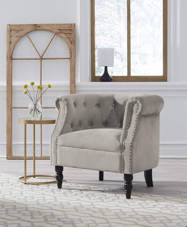 Signature Design by Ashley® Deaza Taupe Accent Chair-4