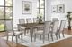 New Classic® Home Furnishings Mariana Gray/Vintage Creme Upholstered Arm Chair-1