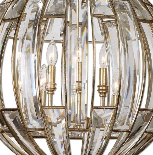 Uttermost® Vicentina Burnished Silver 6-Light Pendant-3