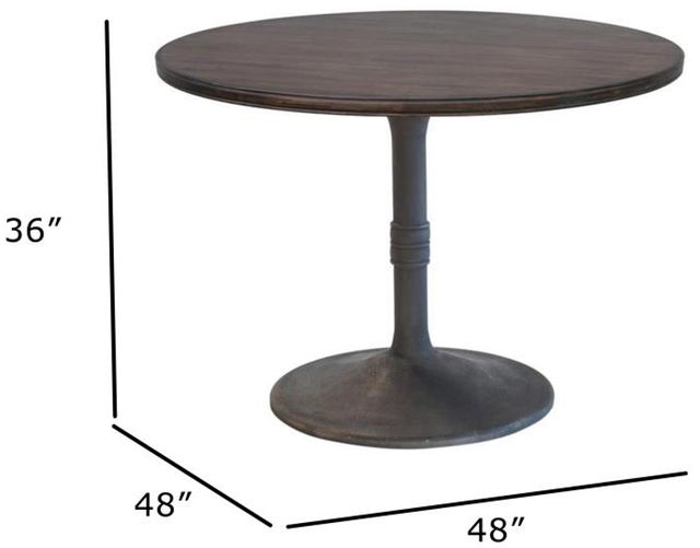 Nest Home Collections Sadie Java 48" Round Counter Table-3