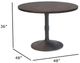Nest Home Collections Sadie Java 48" Round Counter Table-3