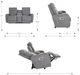 La-Z-Boy® Baron Mist Power Wall Reclining Loveseat with Console and Headrest-2