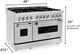 ZLINE 48" Stainless Steel Pro Style Dual Fuel Range-4
