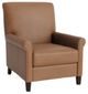 Bassett® Furniture Customizable Nelson Leather Sock Arm Lay Flat Manual Recliner-0