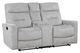 Homelegance® Lyndon Gray Double Manual Reclining Loveseat-0