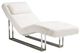 Michael Amini® Trance™ Astro White/Stainless Steel Chaise Lounger-0