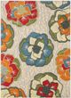 KAS Rugs Calla Ivory Flora 5'x7' Area Rug-0