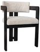 Nest Home Collections Atlas Black Wash/Vogar Beige Dining Chair -0