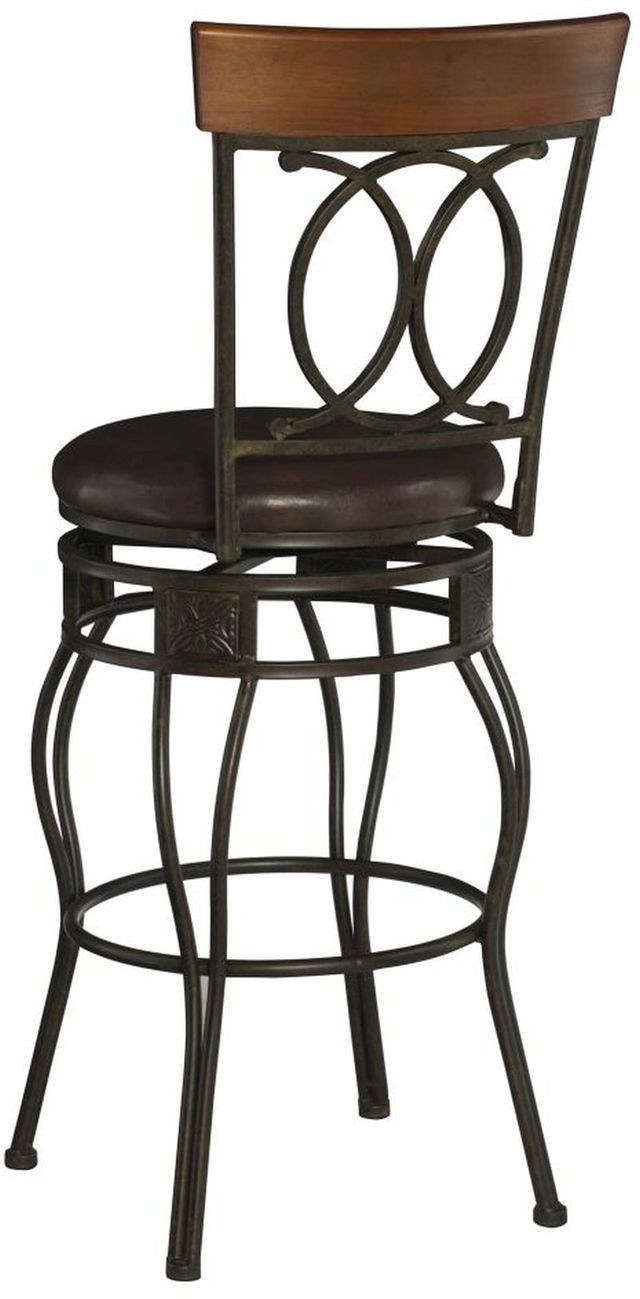 Linon Ox Chocolate Bar Stool-1