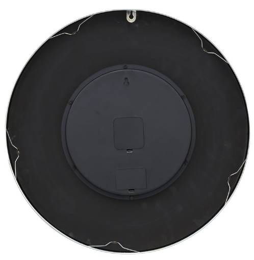 YHD Black/Chrome/White Wall Clock-3