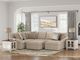 Benchcraft® LadyMae 4-Piece Twill Right-Arm Facing Sectional and Chaise-1