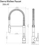 ZLINE Autograph Edition Polsiehd Gold Sierra Pull Down Spring Single Handle Kitchen Faucet-4