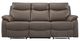 Mazin Furniture Wembley 3-Piece Chocolate Brown Reclining Modular Sofa-1