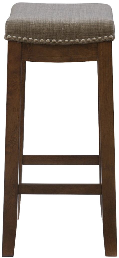 Linon Claridge Brown/Gray Counter Stool-4