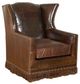 King Hickory Athens Brown Swivel Chair-0