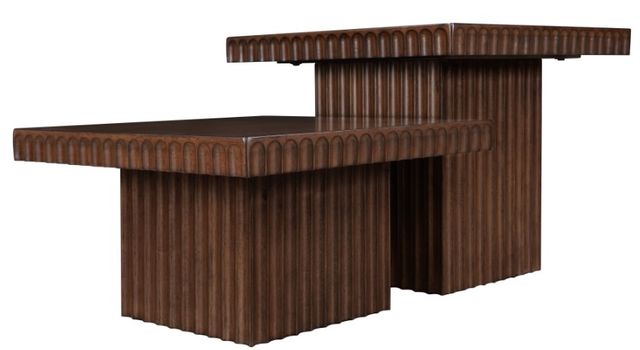 Meridian Furniture Spencer 2-Piece Brown Square Occasional Table Set-1