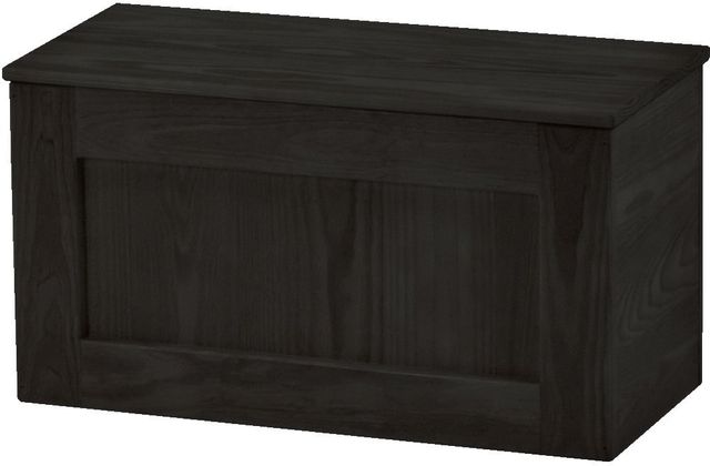 Crate Designs™ Furniture Espresso Wood Lacquer Top Storage Bench-0