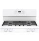 GE® 30" White Freestanding Gas Range-4